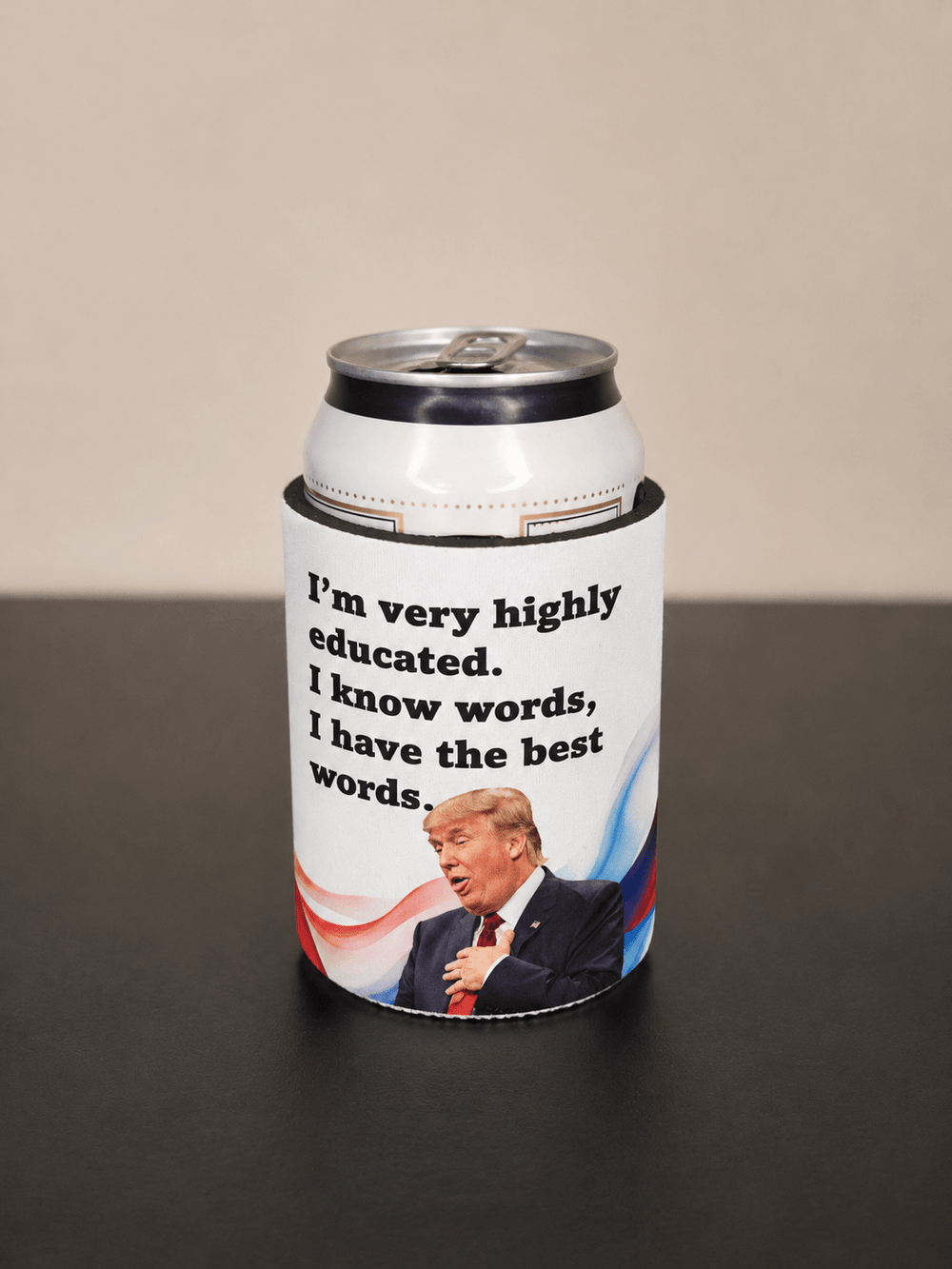 5mm Neoprene Stubby Holder for 375ml Cans - DT - Highly Educated - Built Different Goods