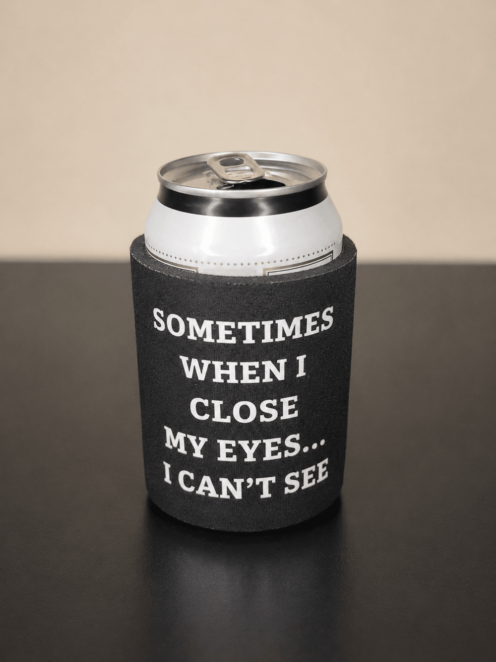 5mm Neoprene Stubby Holder for 375ml Cans - Sometimes when i close my eyes - Built Different Goods