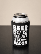 5mm Neoprene Stubby Holder for 375ml Cans - Beer, because you can't drink bacon - Built Different Goods