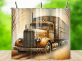 20oz Stainless Steel Tumbler With Two Lids - Rusty Truck
