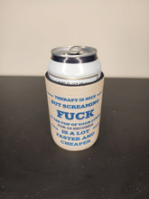 5mm Neoprene Stubby Holder for 375ml Cans - Therapy is Nice - Built Different Goods