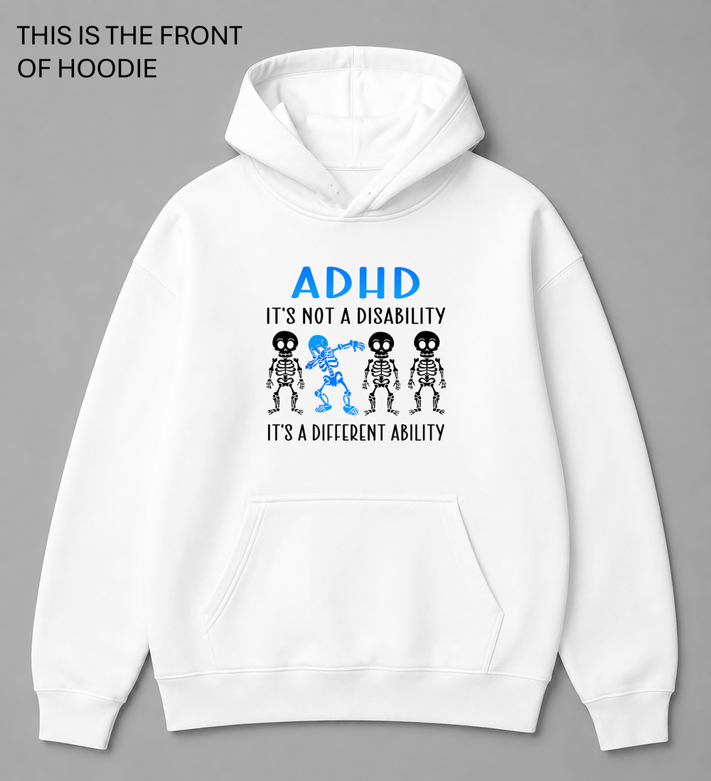 BDG Graphic Hoodie - ADHD Different Ability - Built Different Goods