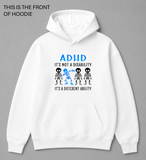 BDG Graphic Hoodie - ADHD Different Ability - Built Different Goods