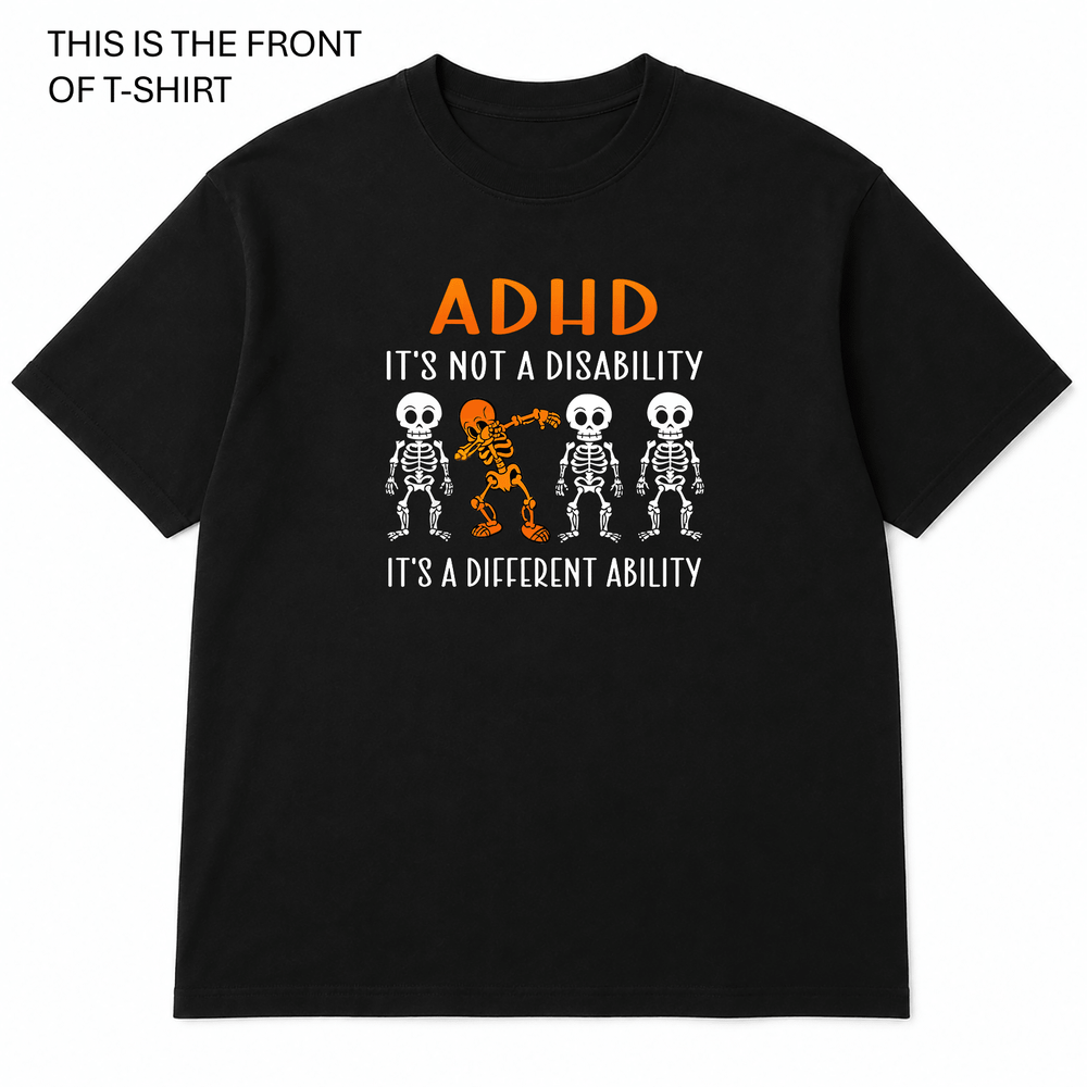 BDG Graphic T-Shirt - ADHD Different Ability - Built Different Goods