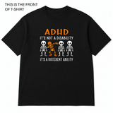 BDG Graphic T-Shirt - ADHD Different Ability - Built Different Goods