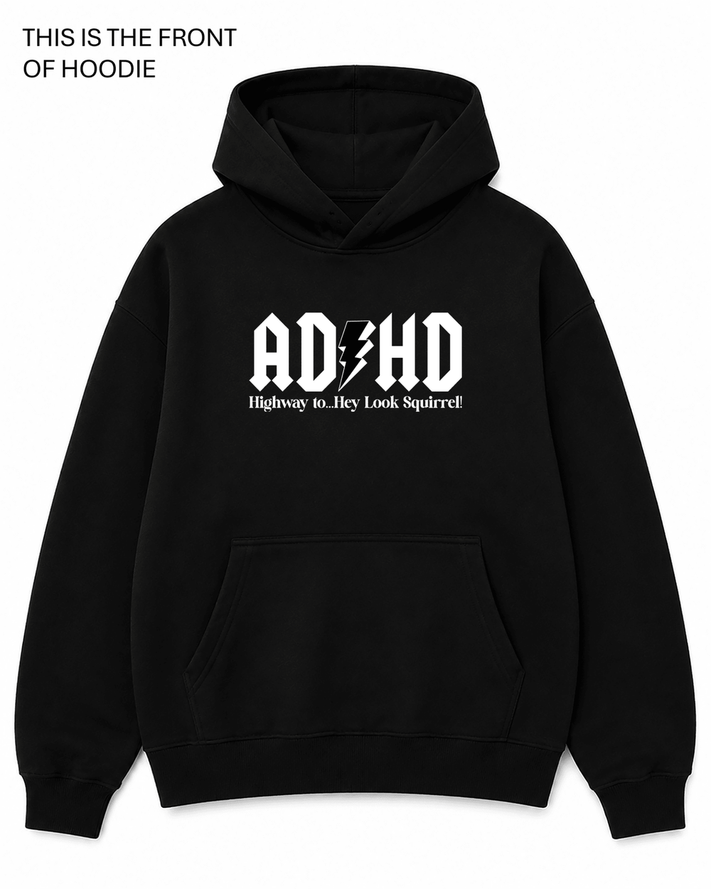 BDG Graphic Hoodie - ADHD Highway to - Built Different Goods
