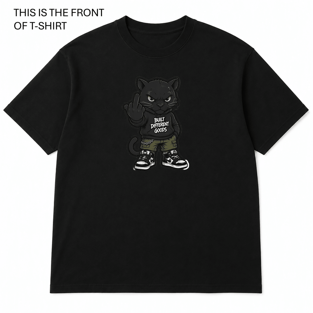BDG Graphic T-Shirt - BDG Cat - Built Different Goods