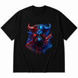 Neon Bull Graphic T-Shirt | Built Different Goods - Built Different Goods