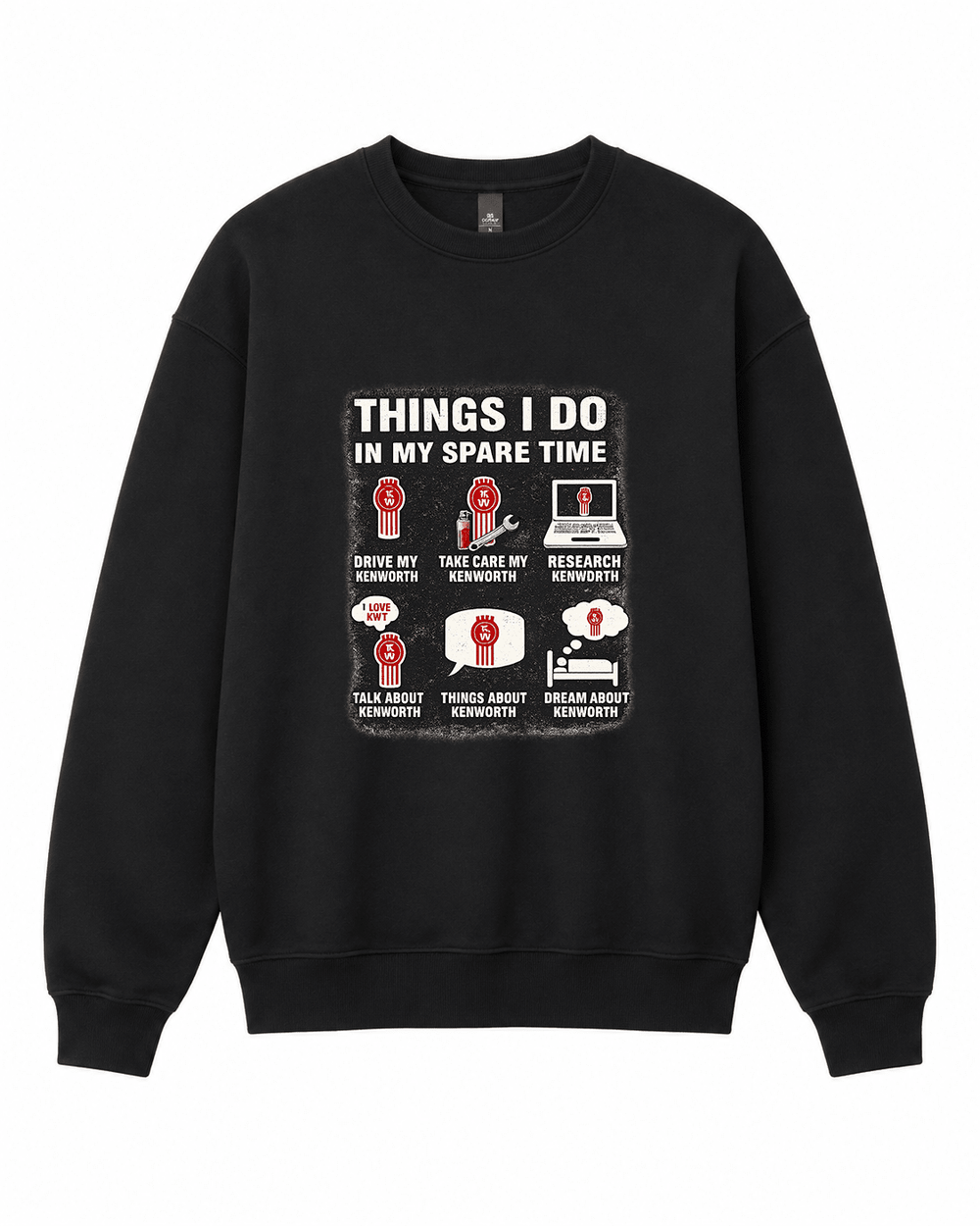 Kenworth Spare Time Sweatshirt | Built Different Goods - Built Different Goods