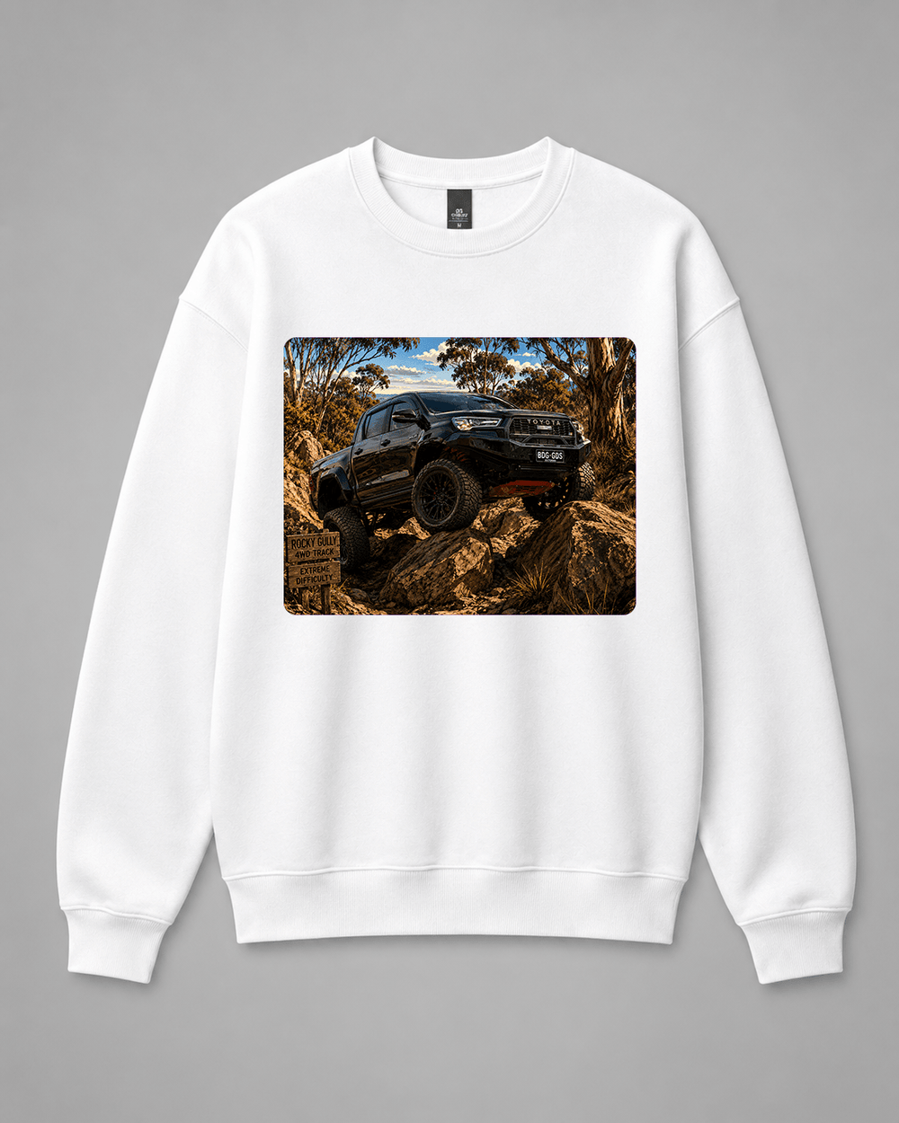 BDG Crew Neck Sweatshirt - Toyota Hilux GR Sports - Built Different Goods
