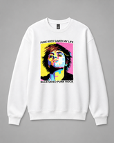 BDG Crew Neck Sweatshirt - Punk Rock Saved My Life