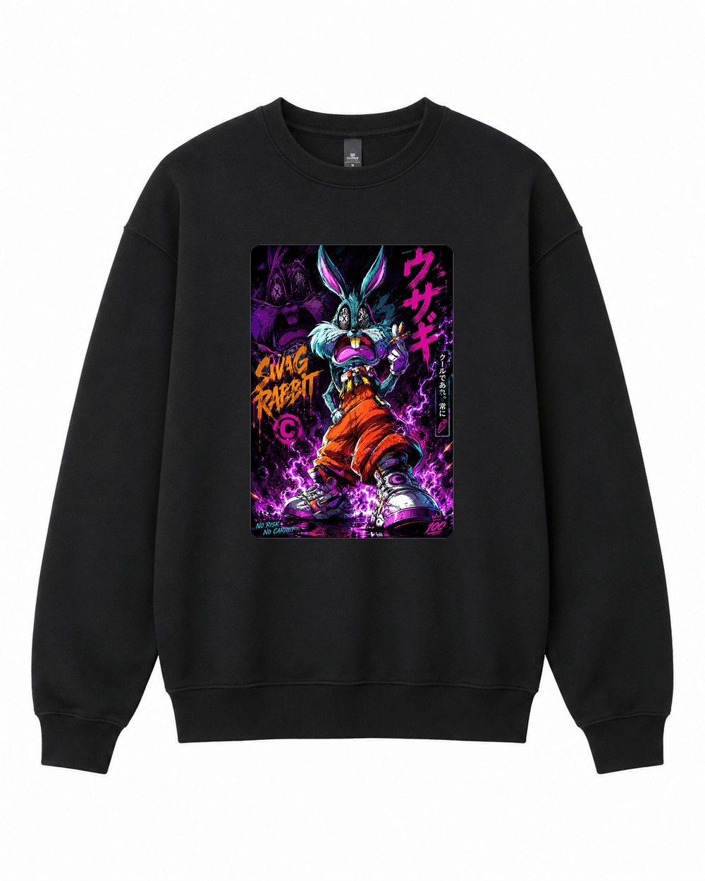 Swag Rabbit Crewneck Sweatshirt | Built Different Goods - Built Different Goods