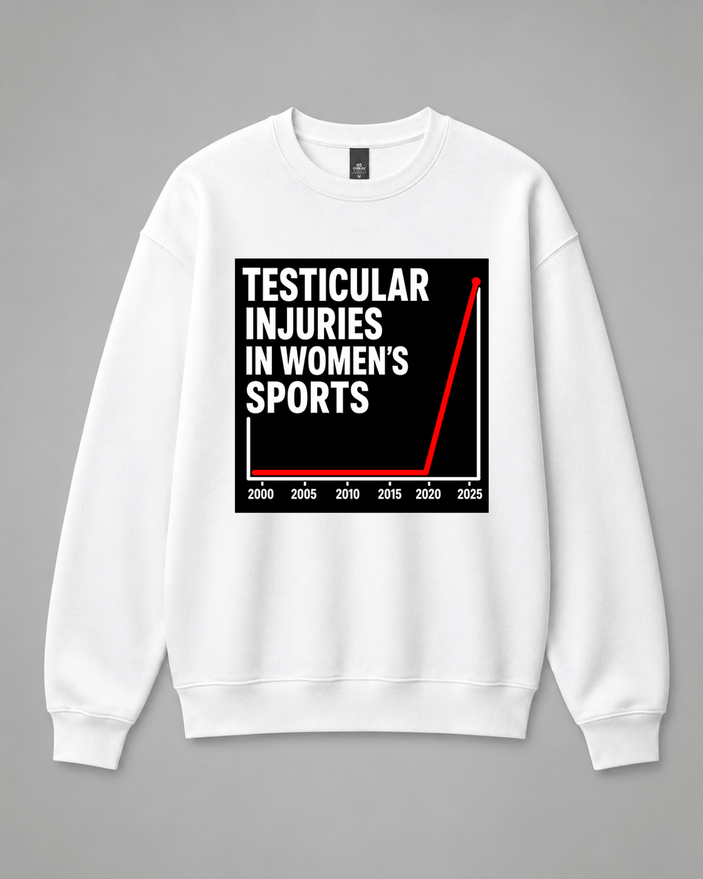 Testicular Injuries Crewneck Sweatshirt | Built Different Goods - Built Different Goods