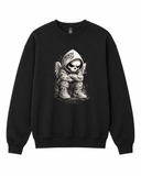 White Skull Crewneck Sweatshirt | Built Different Goods - Built Different Goods
