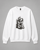 White Skull Crewneck Sweatshirt | Built Different Goods - Built Different Goods
