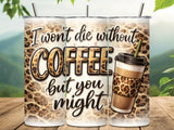 BDG 20oz Tumbler - Coffee Leopard print