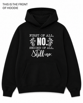 BDG Graphic Hoodie - First of all NO