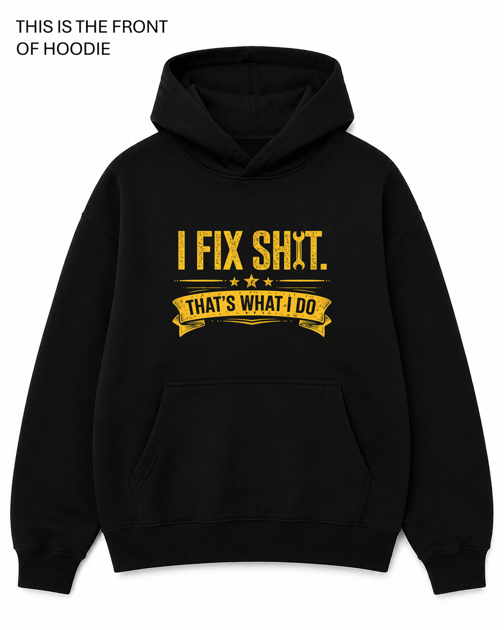 BDG Graphic Hoodie - I Fix S^t - Built Different Goods