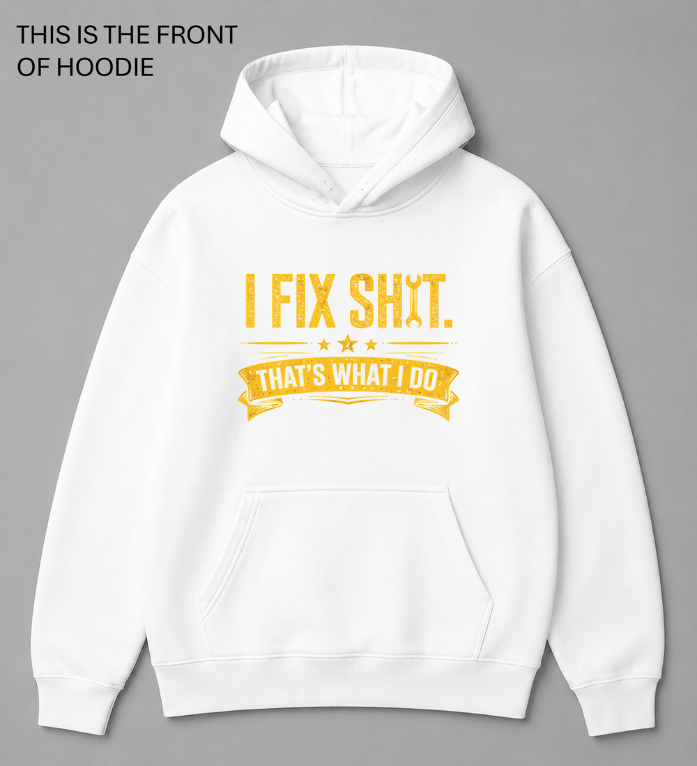 BDG Graphic Hoodie - I Fix S^t - Built Different Goods