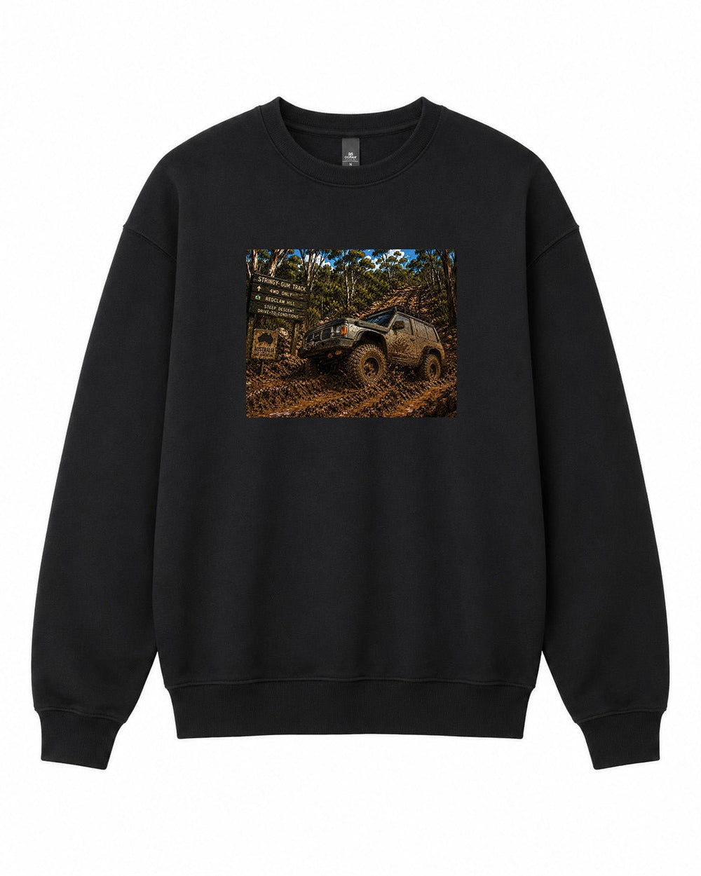 BDG Crew Neck Sweatshirt - Nissan Patrol Y60 Mud Series - Built Different Goods
