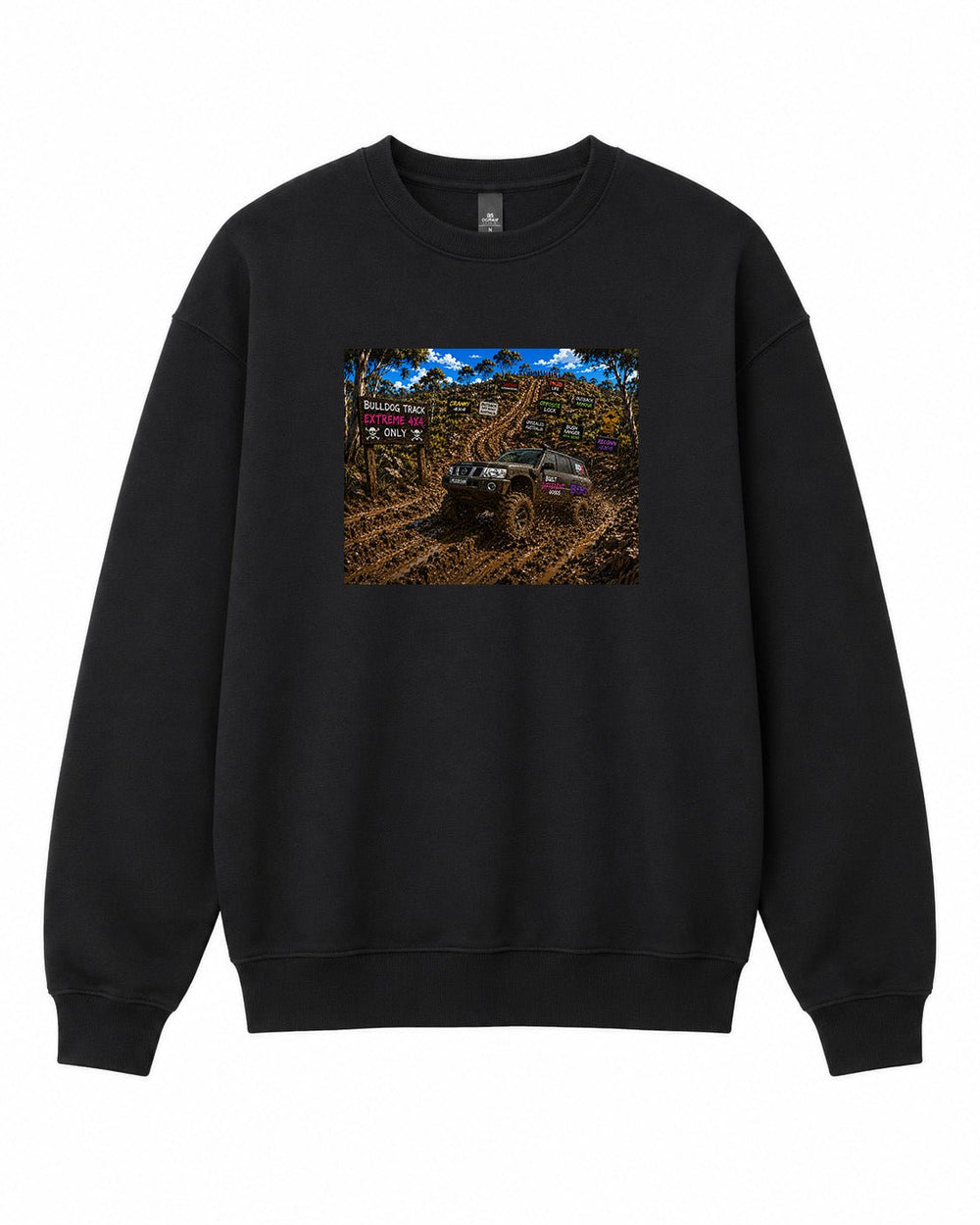 BDG Crew Neck Sweatshirt - Nissan Patrol Y61 Mud Series - Built Different Goods