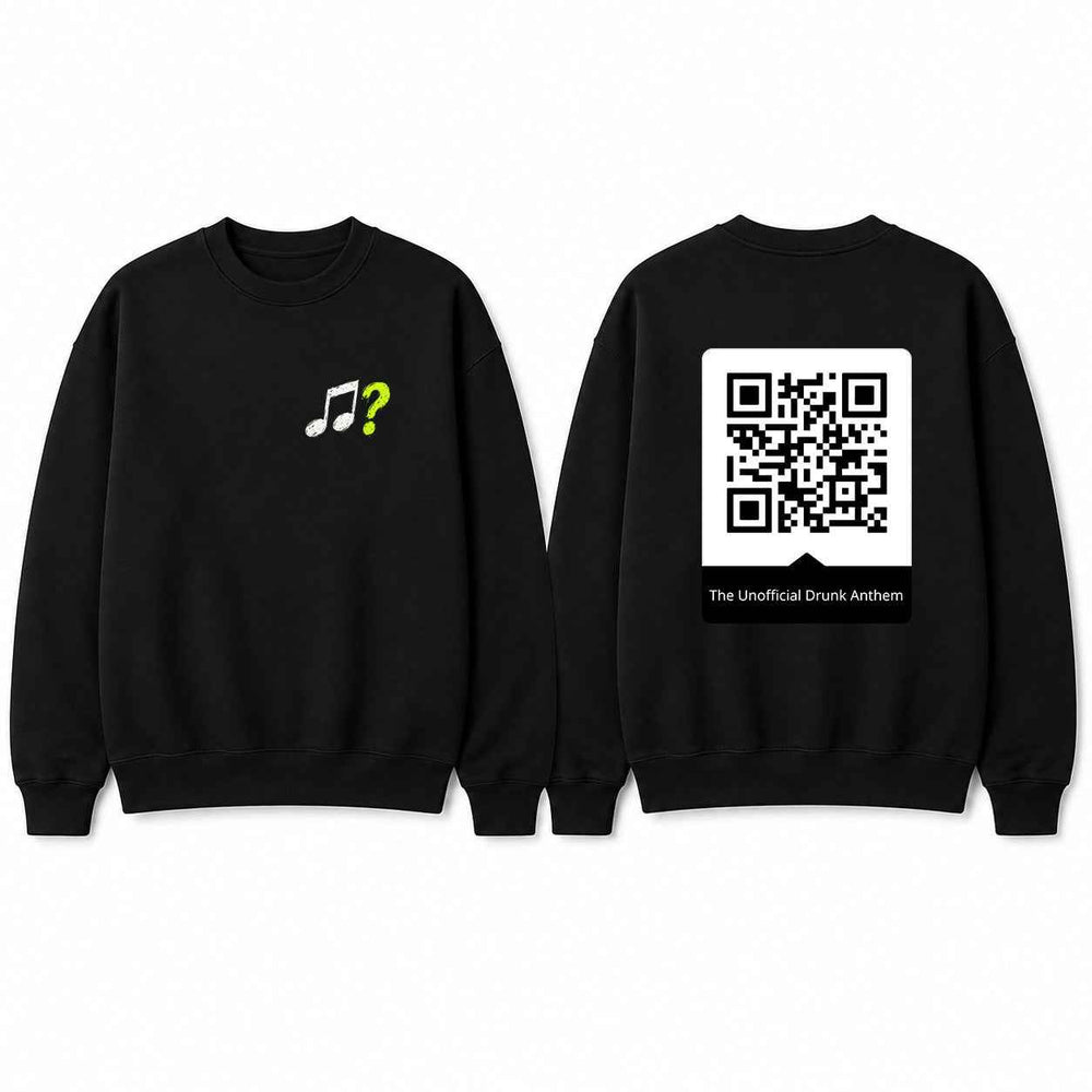 BDG Crew Neck Sweatshirt - QR - The Unofficial Drunk Anthem