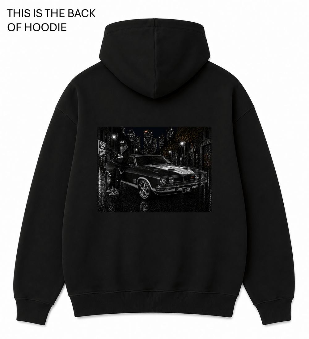 BDG Graphic Hoodie - Ford XB GT - Built Different Goods