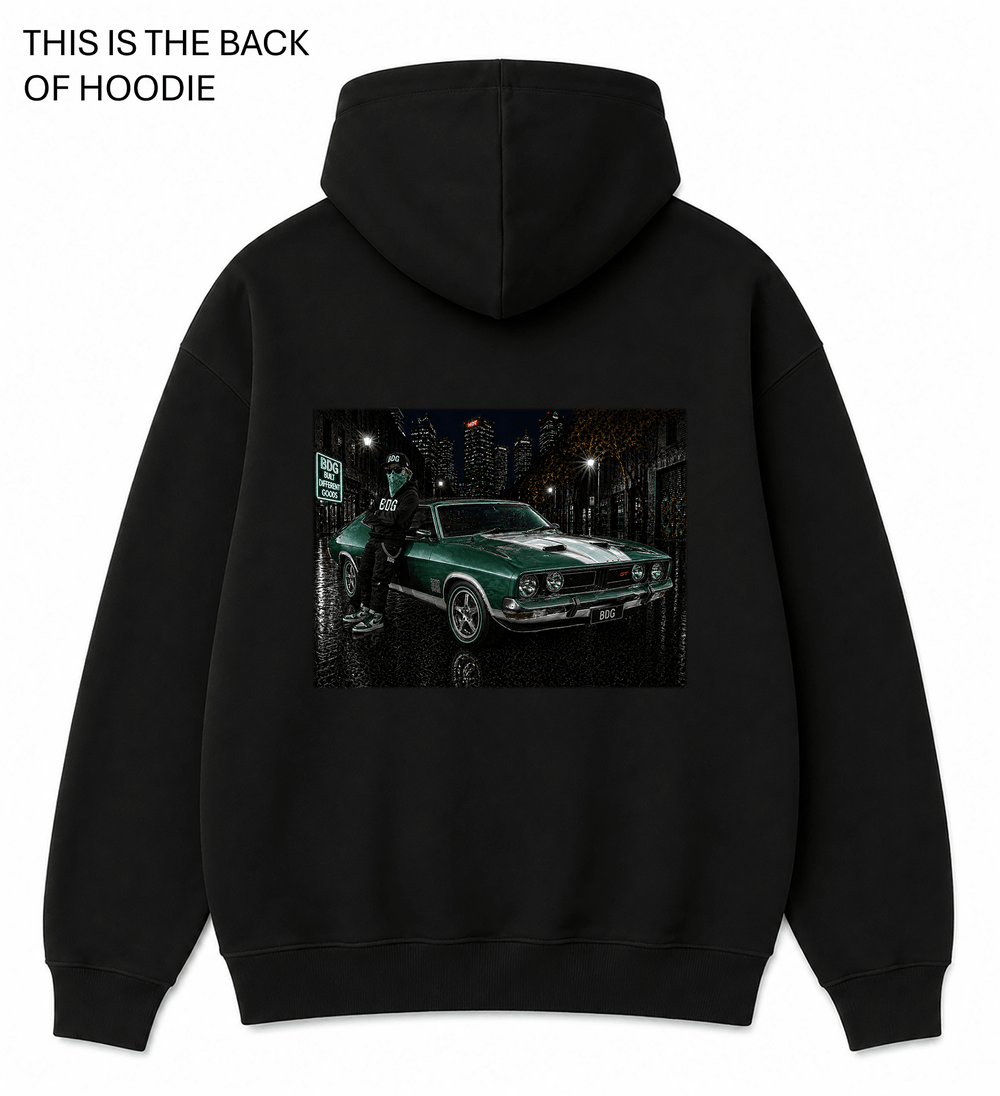 BDG Graphic Hoodie - Ford XB GT - Built Different Goods