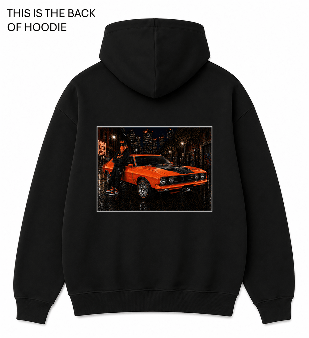 BDG Graphic Hoodie - Ford XB GT - Built Different Goods
