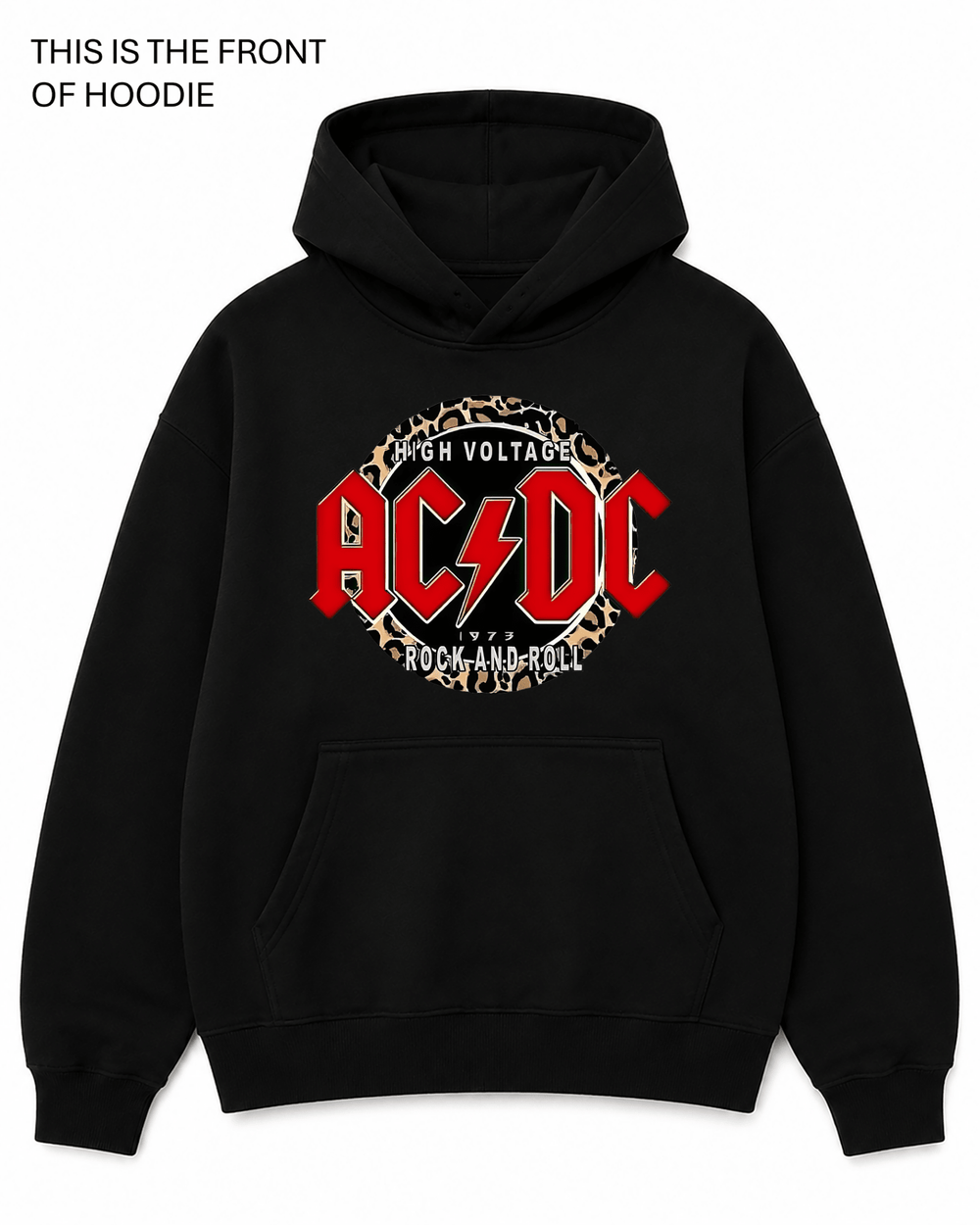 BDG Graphic Hoodie - ACDC - High Voltage - Built Different Goods