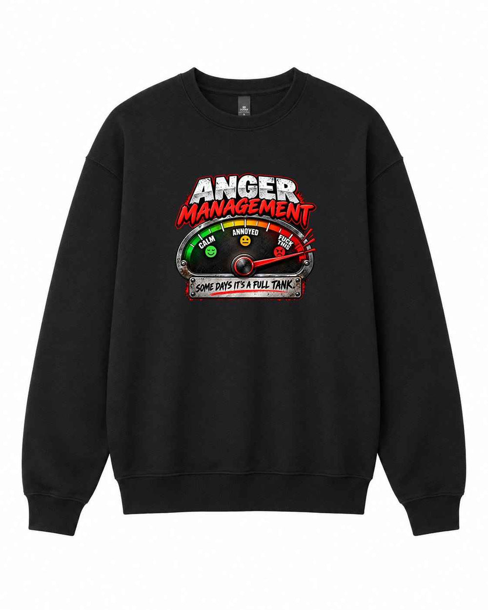 Anger Management Graphic Crewneck Sweatshirt