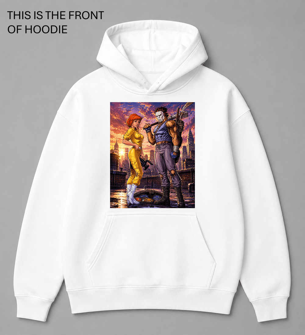 BDG Crew Neck Sweatshirt - April O'Neil and Casey Jones - Built Different Goods