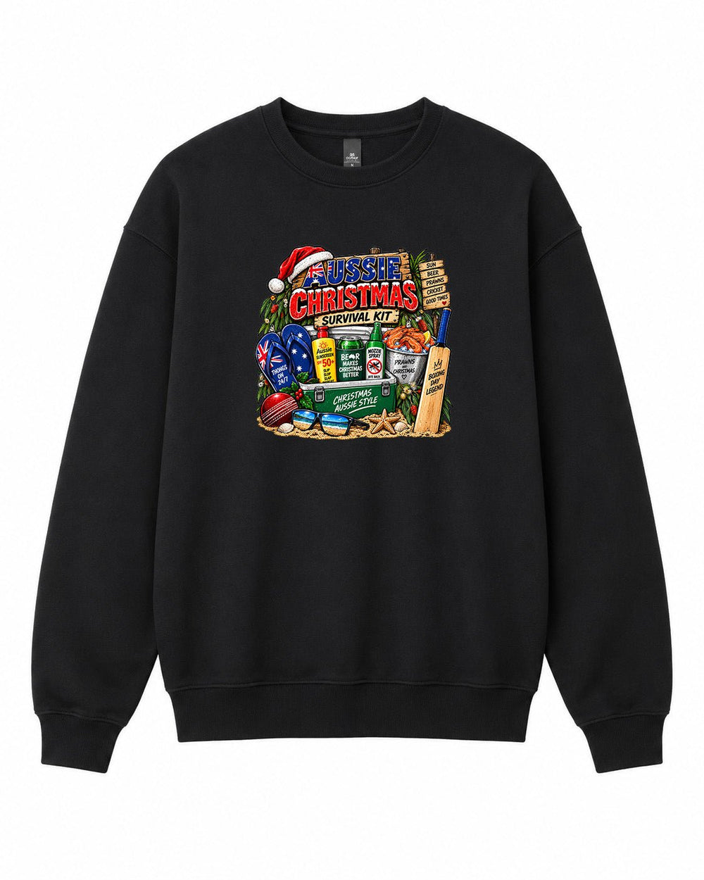 Aussie Christmas Graphic Crewneck Sweatshirt - Built Different Goods