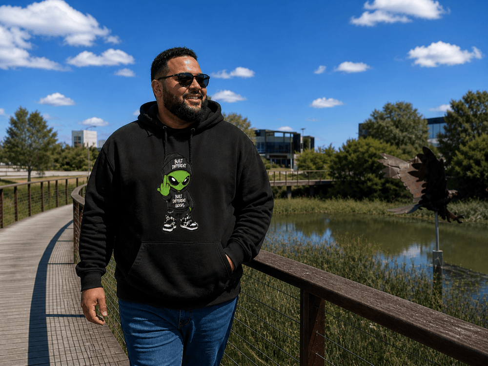 BDG Graphic Hoodie - BDG Alien - Built Different Goods