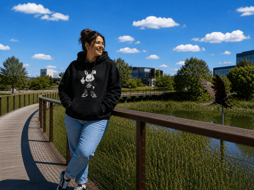 BDG Graphic Hoodie - BDG Rabbit - Built Different Goods