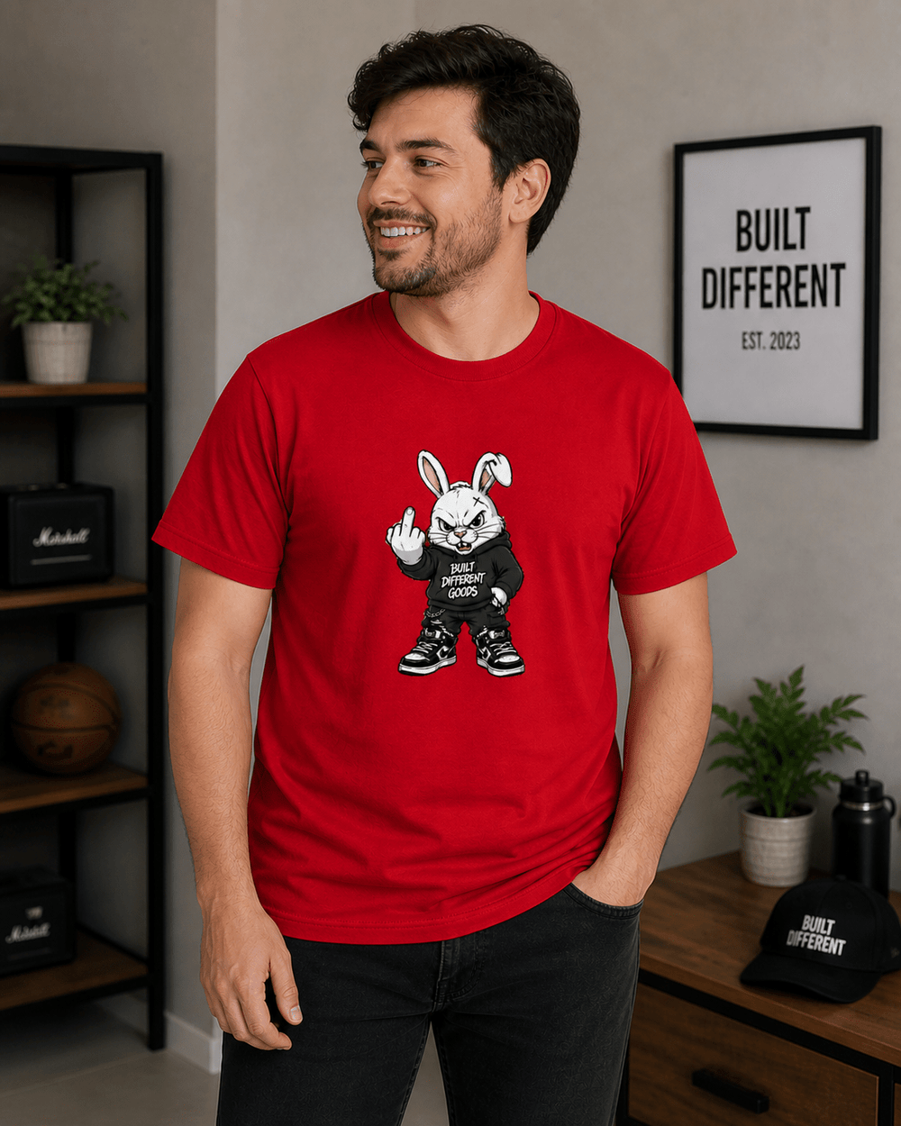 BDG Graphic T-Shirt - BDG Rabbit - Built Different Goods