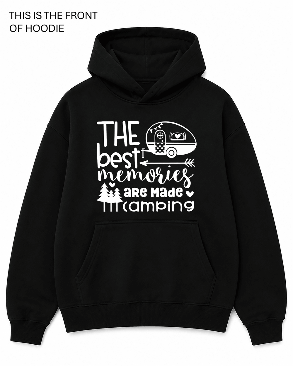 BDG Graphic Hoodie - Best Memories are Made Camping - Built Different Goods
