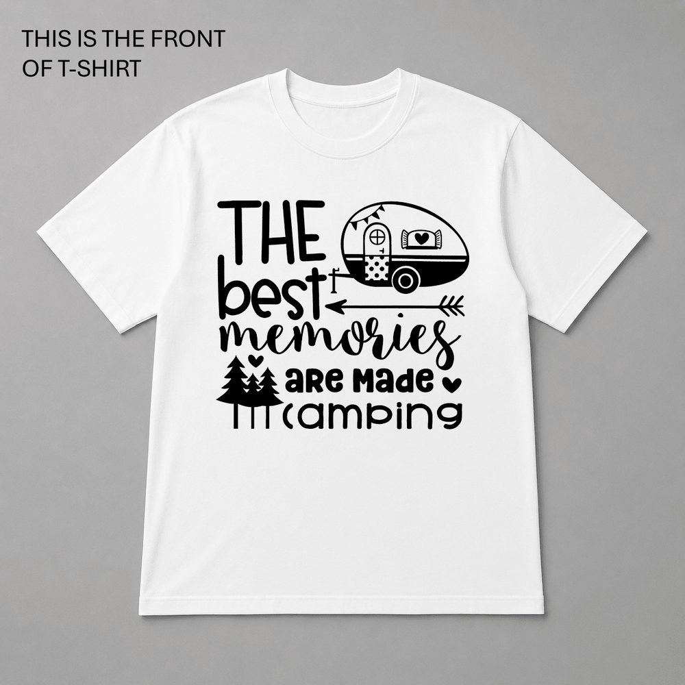 BDG Graphic T-Shirt - The Best Memories are Made Camping - Built Different Goods