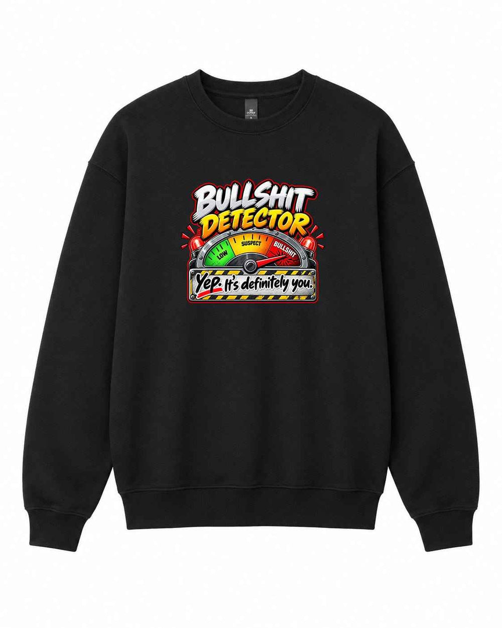Bullshit Detector Graphic Crewneck Sweatshirt