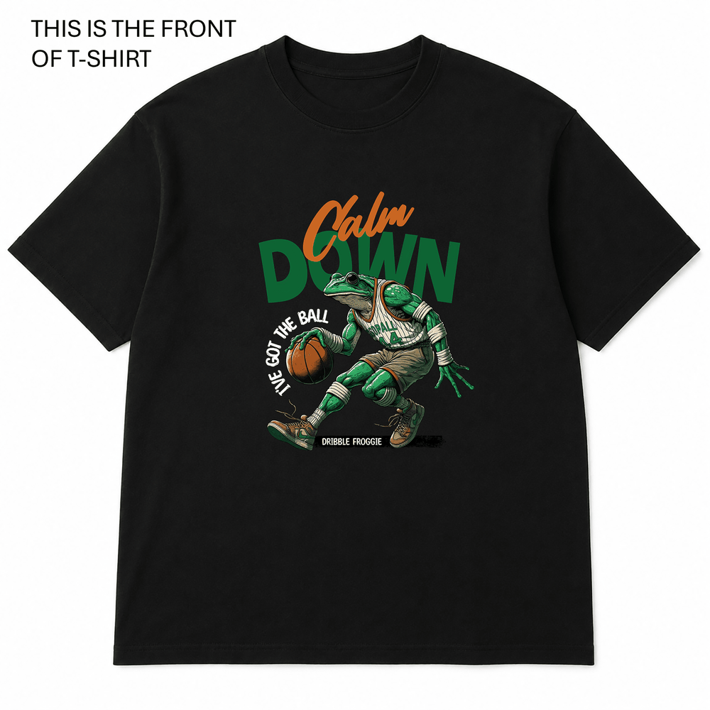 BDG Graphic T-Shirt - Calm Down Frog - Built Different Goods