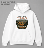BDG Graphic Hoodie - Camping is my Therapy