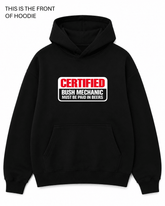 BDG Graphic Hoodie - Certified Bush Mechanic - Built Different Goods