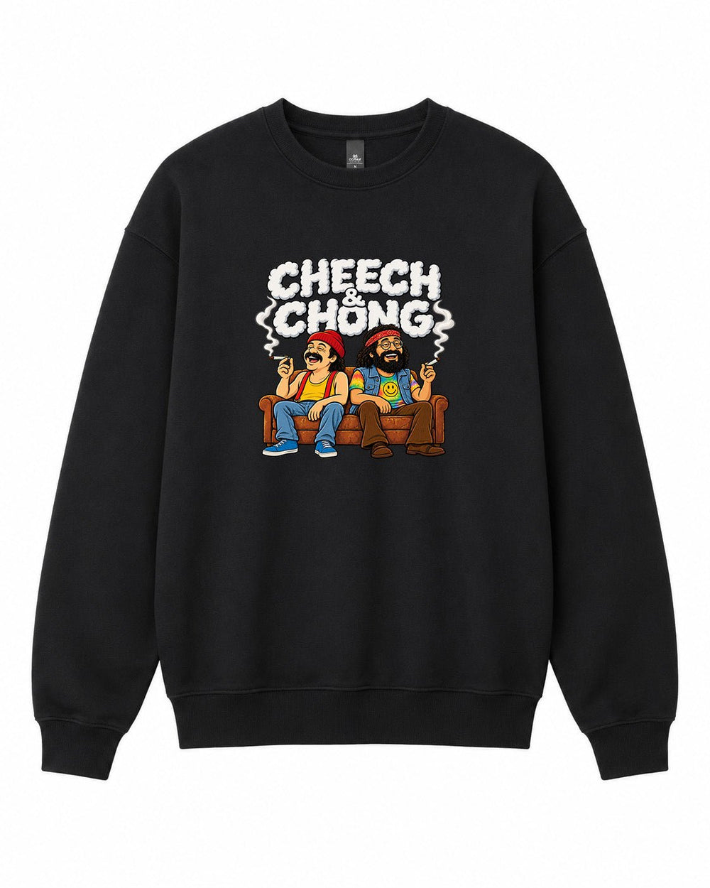 Cheech and Chong Graphic Crewneck Sweatshirt - Built Different Goods