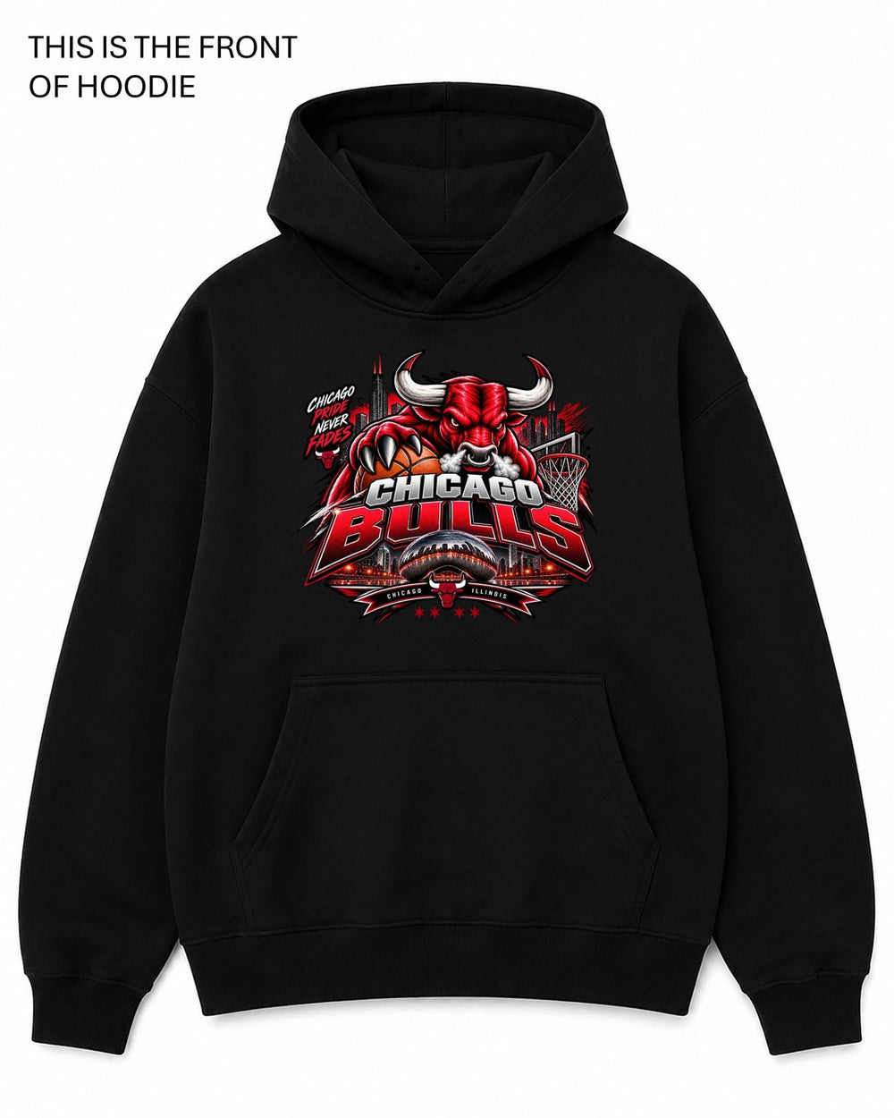 Chicago Bulls Graphic Hoodie - Built Different Goods