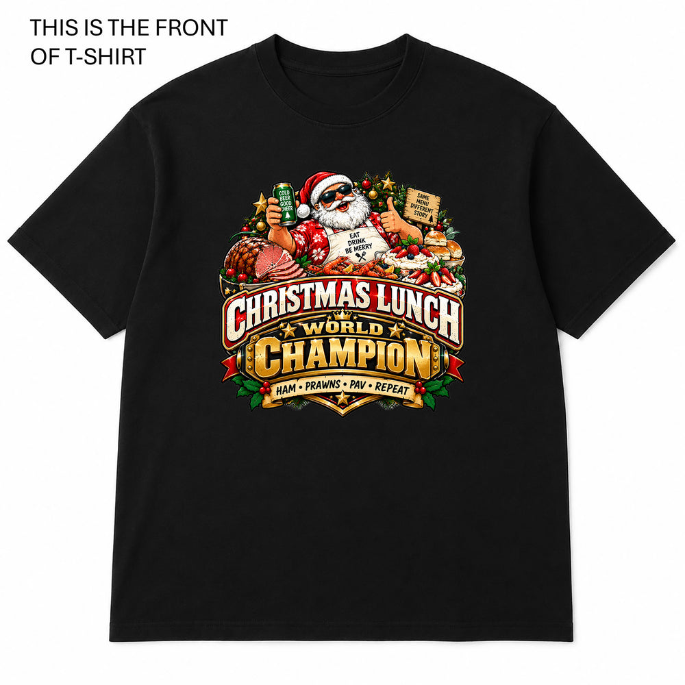 Christmas Lunch Graphic T-Shirt - Built Different Goods