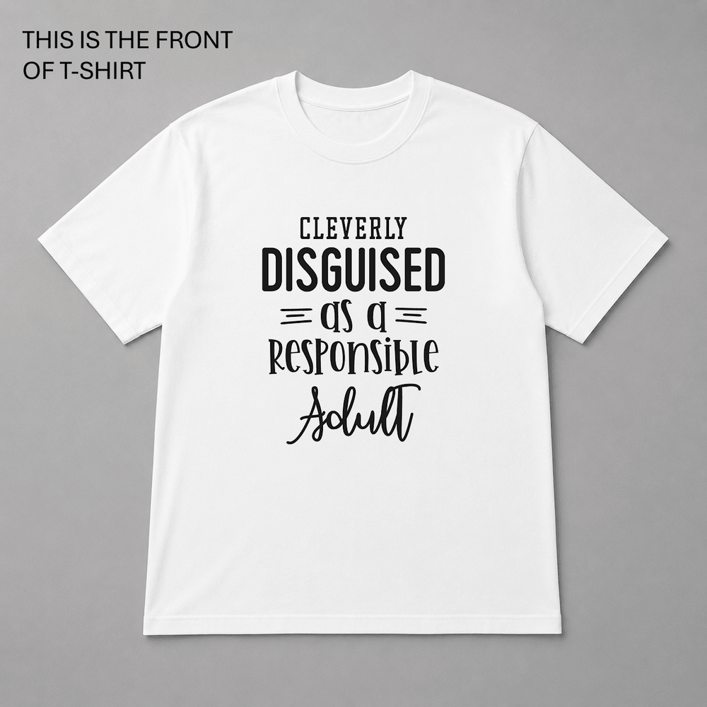 BDG Graphic T-Shirt - Cleverly Disguised as a Responsible Adult - Built Different Goods