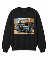 BDG Crew Neck Sweatshirt - Ford 1934 Hot Rod - Built Different Goods