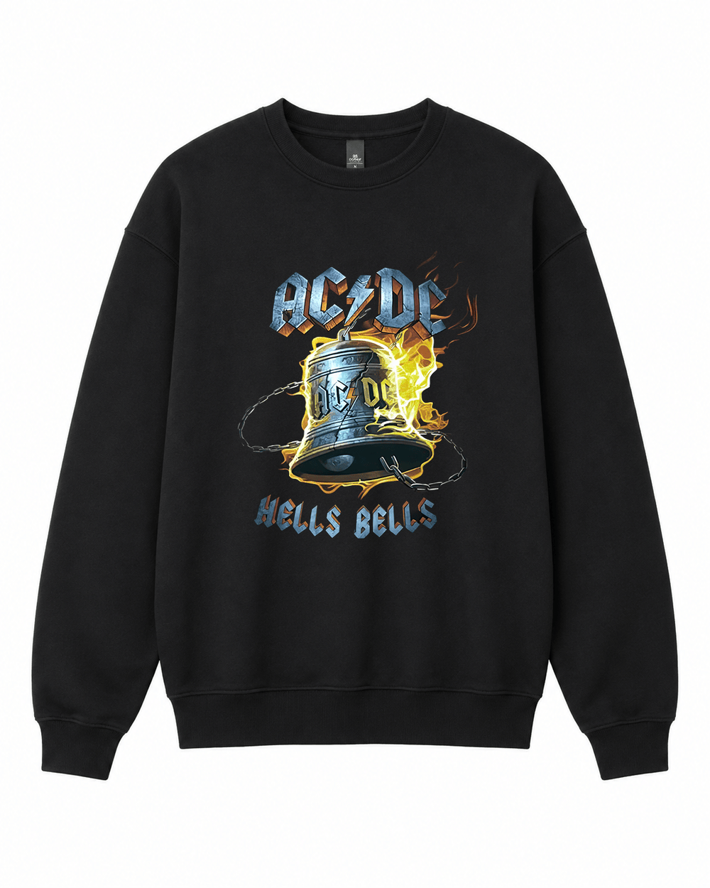 BDG Crew Neck Sweatshirt - ACDC Hells Bells - Built Different Goods