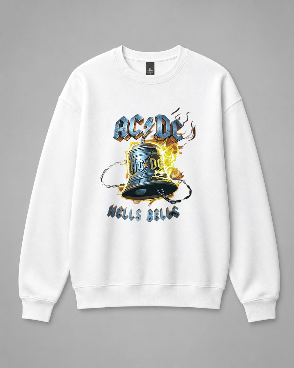 BDG Crew Neck Sweatshirt - ACDC Hells Bells - Built Different Goods