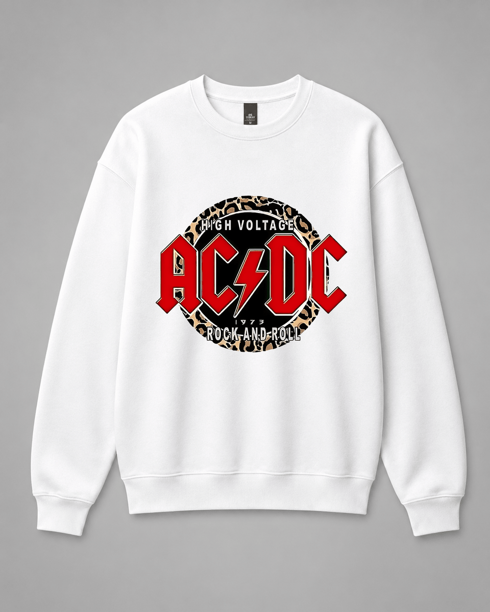 BDG Crew Neck Sweatshirt - ACDC - High Voltage - Built Different Goods